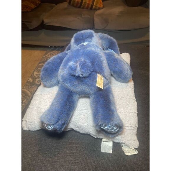 Dan Dee Collector's Choice Kids Blue Velvet Bunny Rabbit Plush Toy - Picture 14 of 16